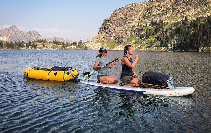 Paddling with gear boat