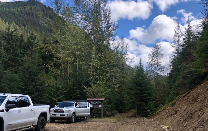 Ice Creek Trailhead parking lot